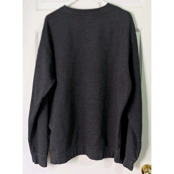 Volcom Classic Sweatshirt Mens 2XL Dark Gray Pullover Logo Graphic L/S Stretch - Picture 4 of 6